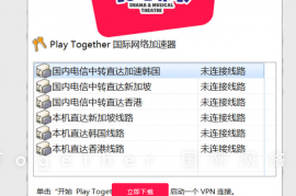 Play Together 国际网络加速器下载安装教程